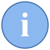 blue information icon